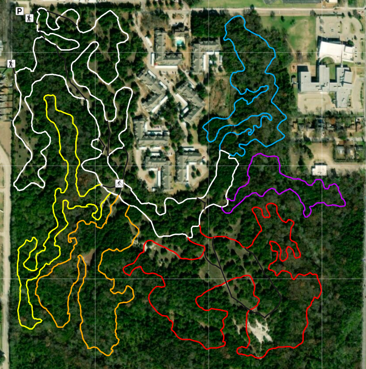 Map of Oak Cliff Nature Preserve